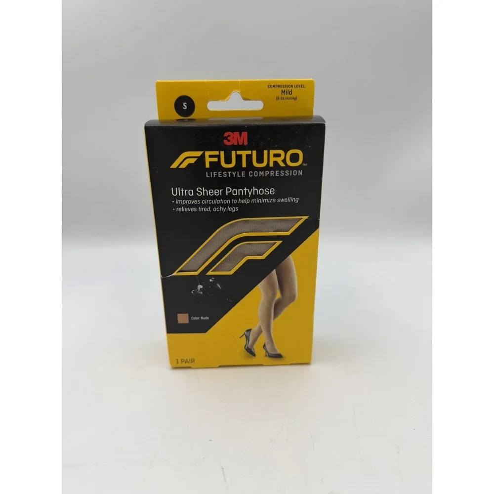 3M Futuro Ultra Sheer Compression Pantyhose Small Nude 8-15 mmHg NEW